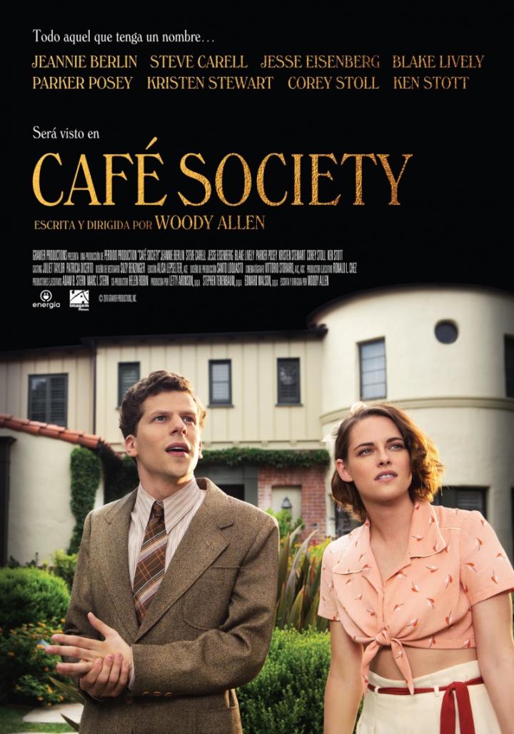 Jesse Eisenberg and Kristen Stewart in Café Society (2016)